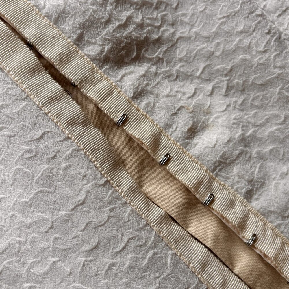 Pristine Vintage Embroidered and Lace White Mini Dress Small - Picture 10 of 13